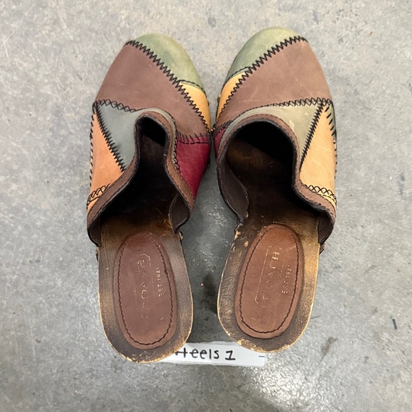 Coach Multicolor Patchwork Leather Mules - Picture 3 of 5